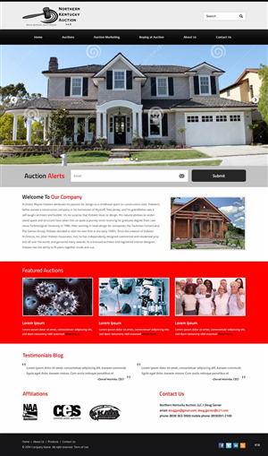 Wordpress Design by pb for AuctionServices.com, Inc. | Design: #4769615