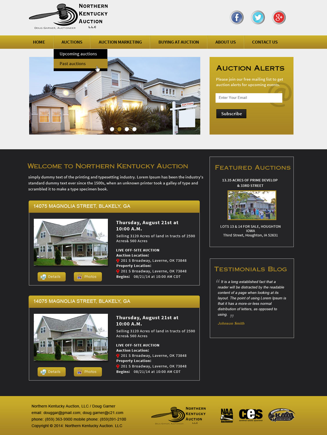 Design Wordpress par Creative X Designs pour AuctionServices.com, Inc. | Design #4750009