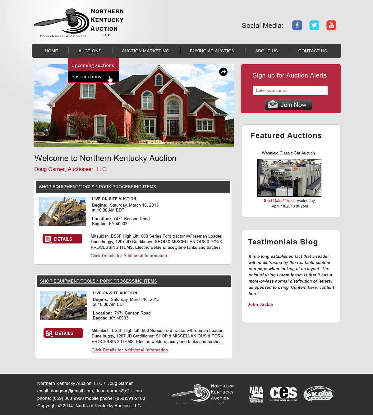 WordPress-Design von Creative X Designs für AuctionServices.com, Inc. | Design #4756504