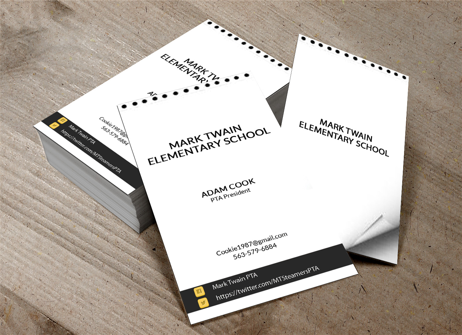 pta business cards
