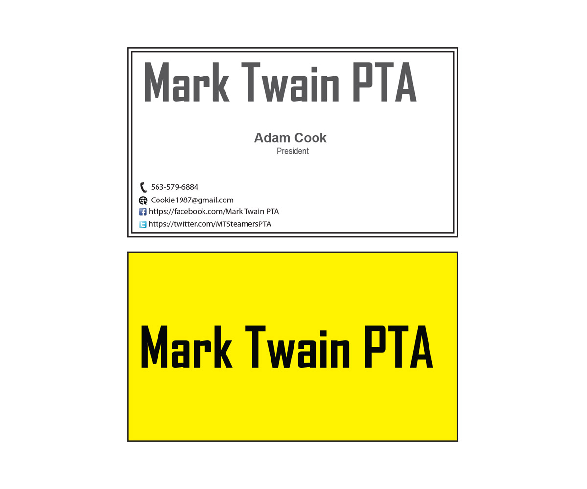 pta business cards