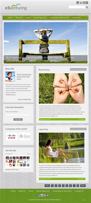 Wordpress Design by pb for this project | Design: #1334064