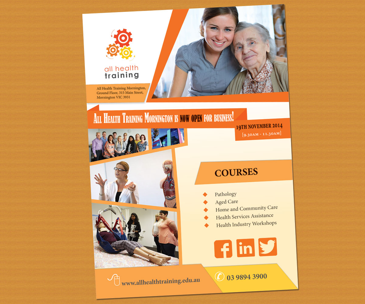 Flyer Design by eayeri for All Health Training | Design #4715247