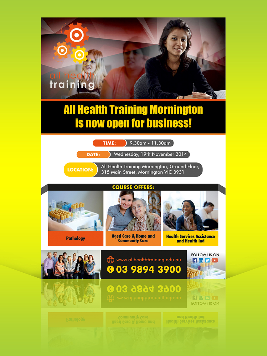 Flyer Design by ALSADESIGN for All Health Training | Design #4689220