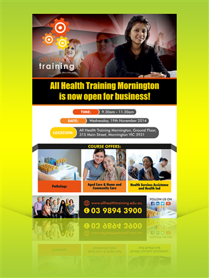Flyer Design by ALSADESIGN for All Health Training | Design: #4689220