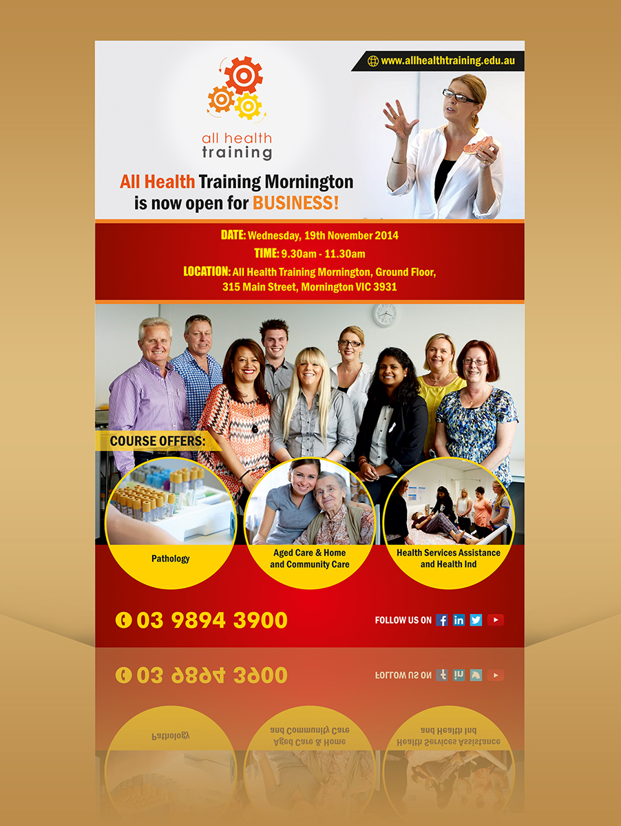Flyer Design by ALSADESIGN for All Health Training | Design #4690482