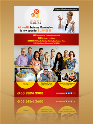 Flyer Design by ALSADESIGN for All Health Training | Design: #4690482