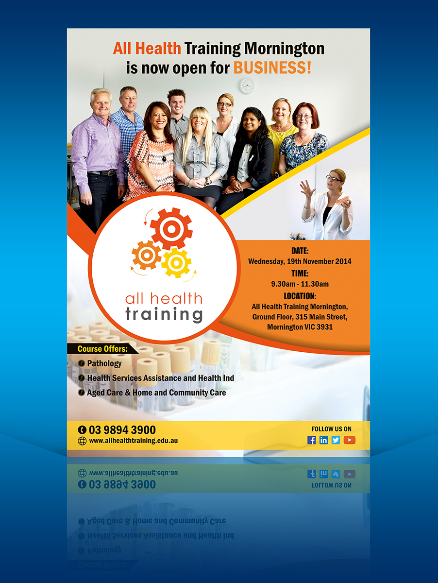 Flyer Design by ALSADESIGN for All Health Training | Design #4692659