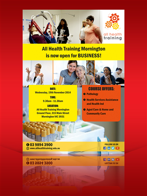 Flyer Design by ALSADESIGN for All Health Training | Design: #4721855