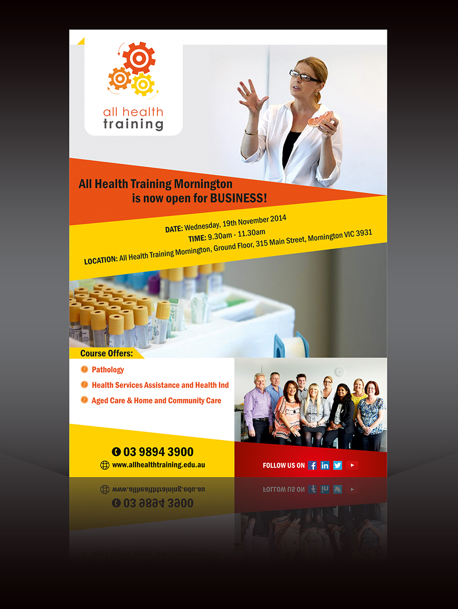 Flyer Design by ALSADESIGN for All Health Training | Design #4721858
