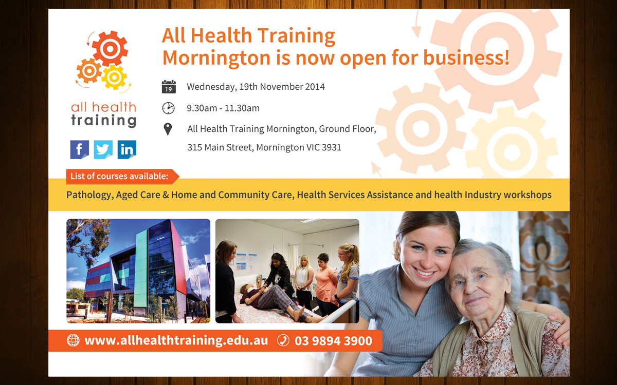 Flyer Design by Antony J for All Health Training | Design #4688883
