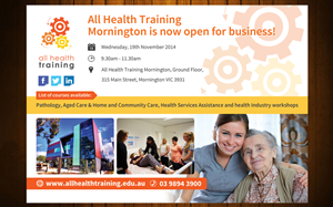 Flyer Design by Antony J for All Health Training | Design #4688883
