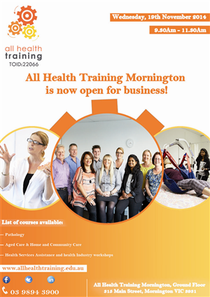 Flyer Design by NAHA2014 for All Health Training | Design #4692769