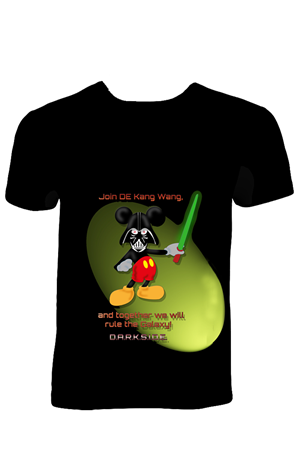 Disney Teambuilder Shirt D.A.R.K.S.I.D.E. | Diseño de Camiseta por Wally_F