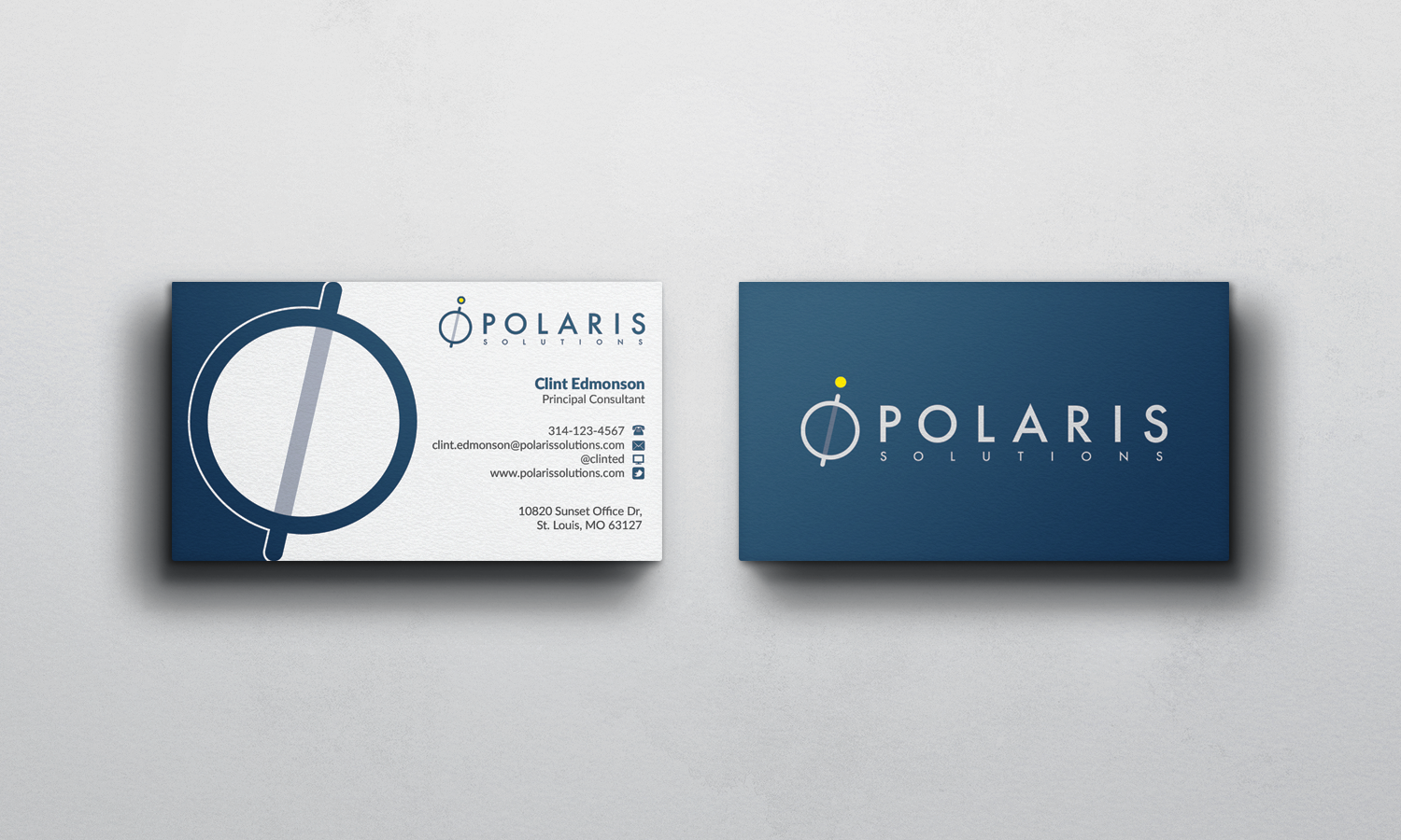Visitenkarten-Design von WebixBD für Polaris Solutions | Design #4728823