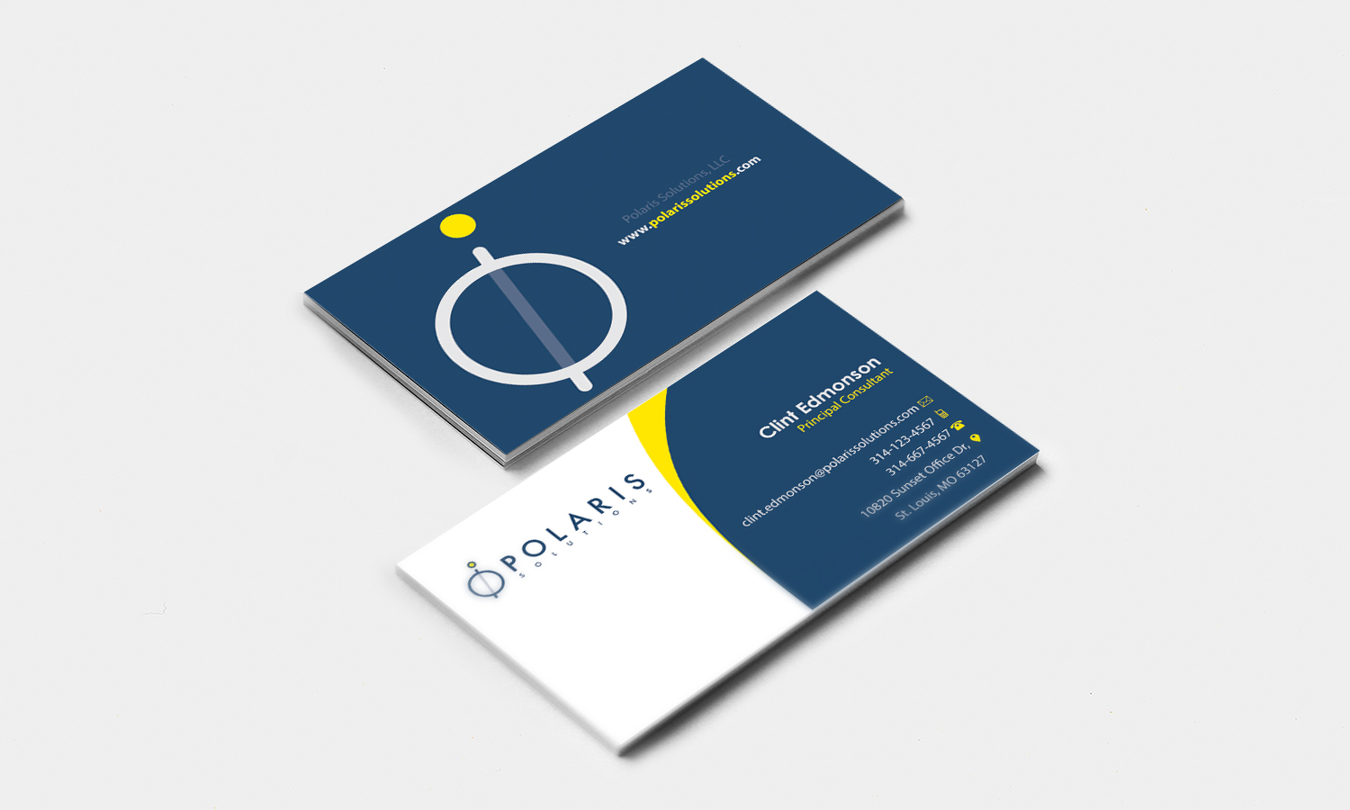 Visitenkarten-Design von Stylez Designz für Polaris Solutions | Design #4721801