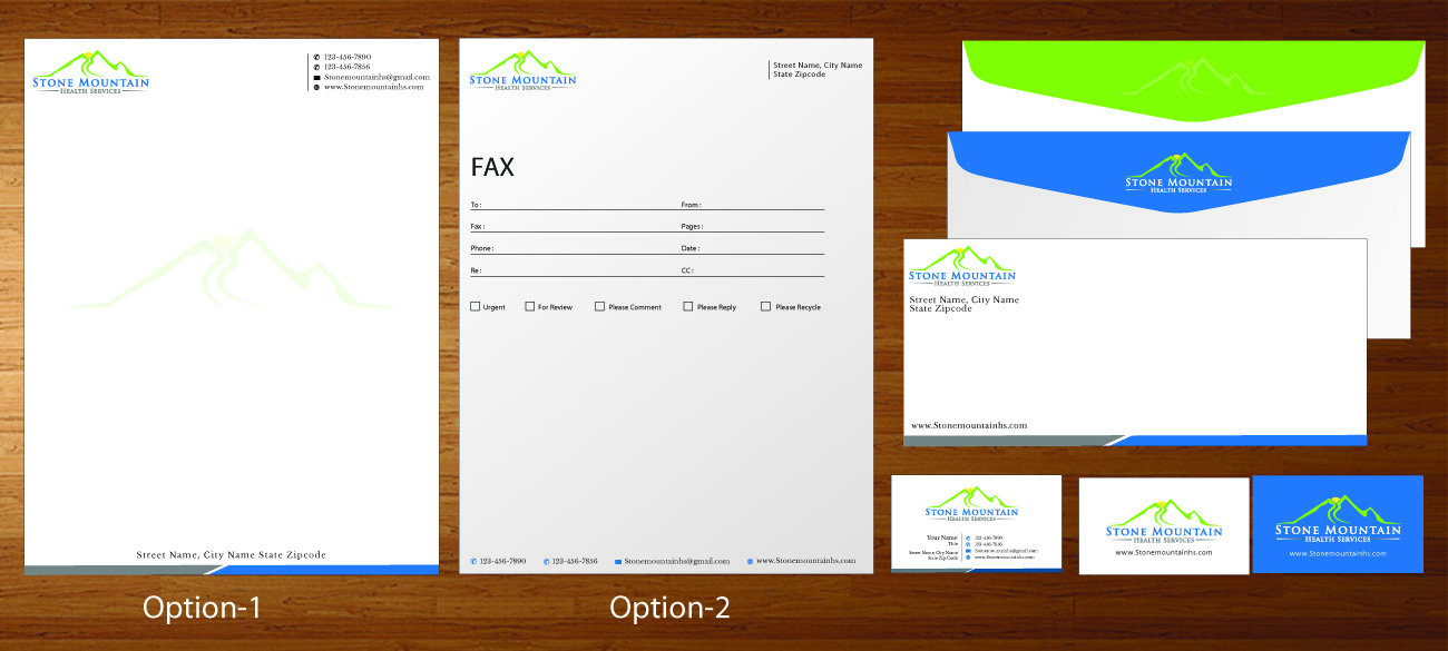 Diseño de Papelería por harmi_199 para Stone Mountain Health Services | Diseño #4746234