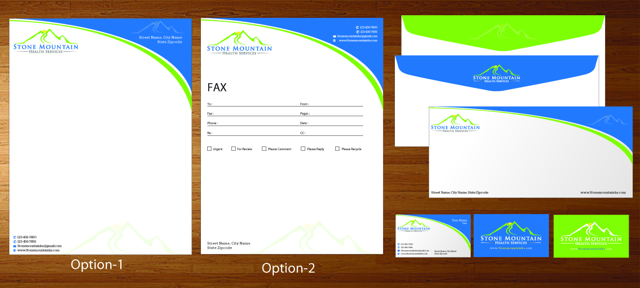 Stationery Design by harmi_199 for Stone Mountain Health Services | Design #4746263