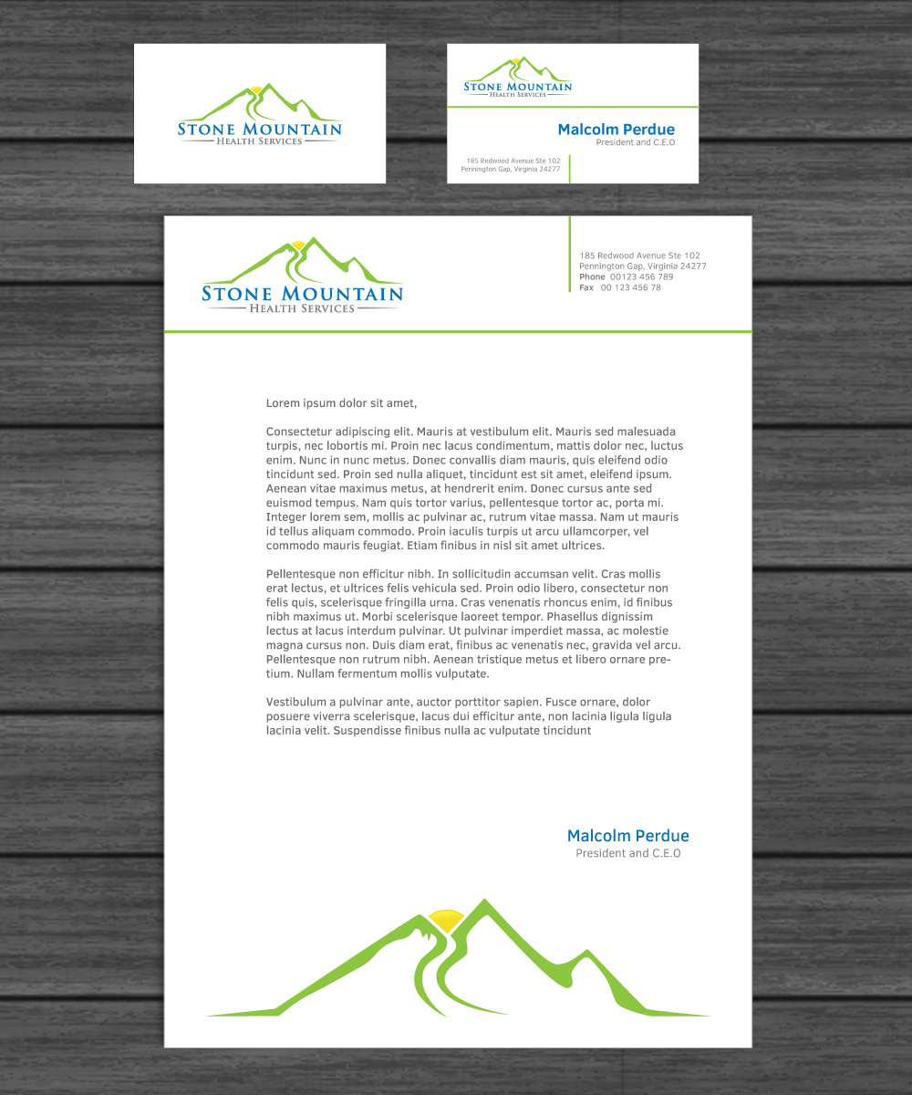 Design de Papeterie par Scarlett pour Stone Mountain Health Services | Design #4766281