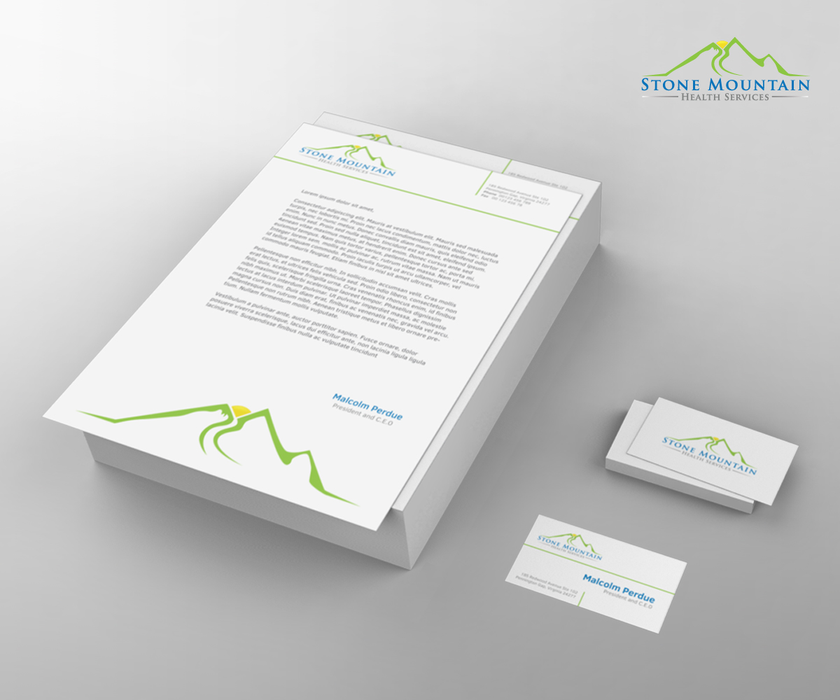 Stationery Design by Scarlett for Stone Mountain Health Services | Design #4766352