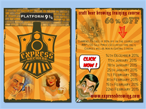 Flyer Design by SeXtreme for Express Brewing | Design #4733157