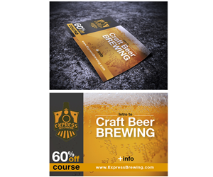 Flyer Design by diegomarinp for Express Brewing | Design: #4701489