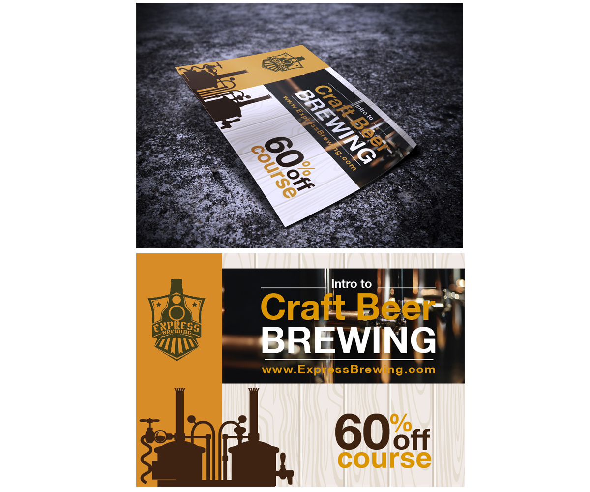 Flyer Design by diegomarinp for Express Brewing | Design #4701497