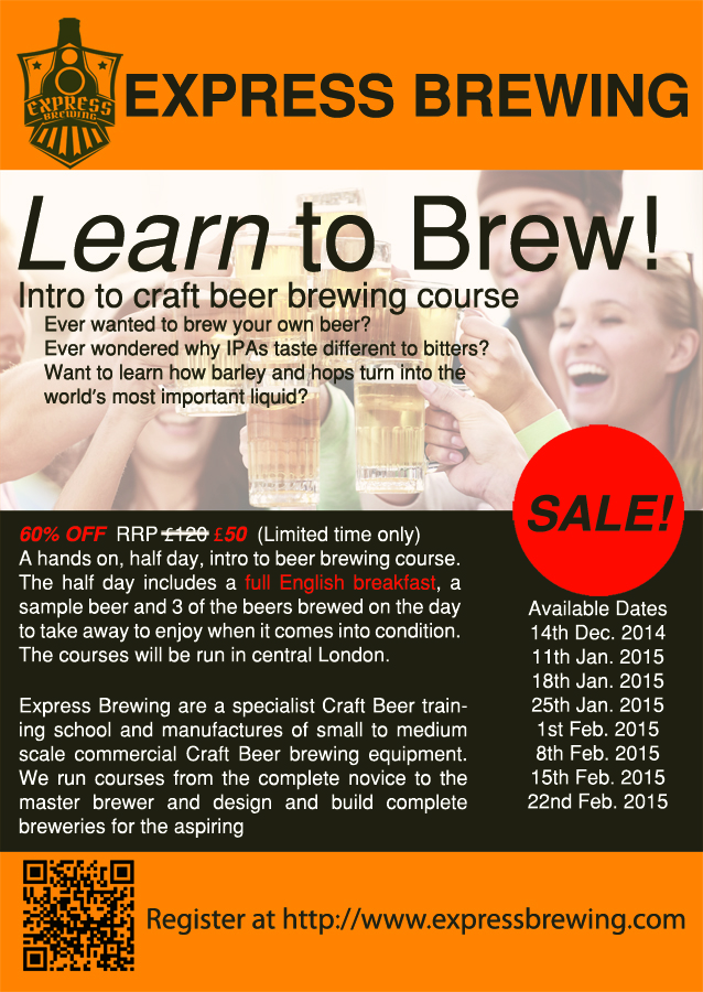 Flyer Design by Distant Design for Express Brewing | Design #4695532