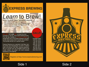 Flyer Design by Distant Design for Express Brewing | Design #4702155