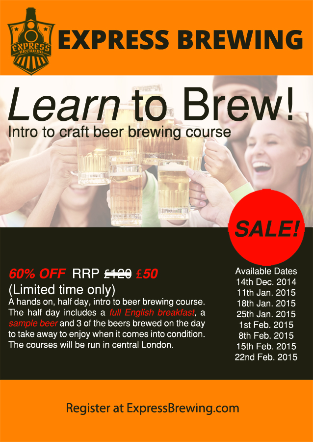 Flyer Design by Distant Design for Express Brewing | Design #4709875