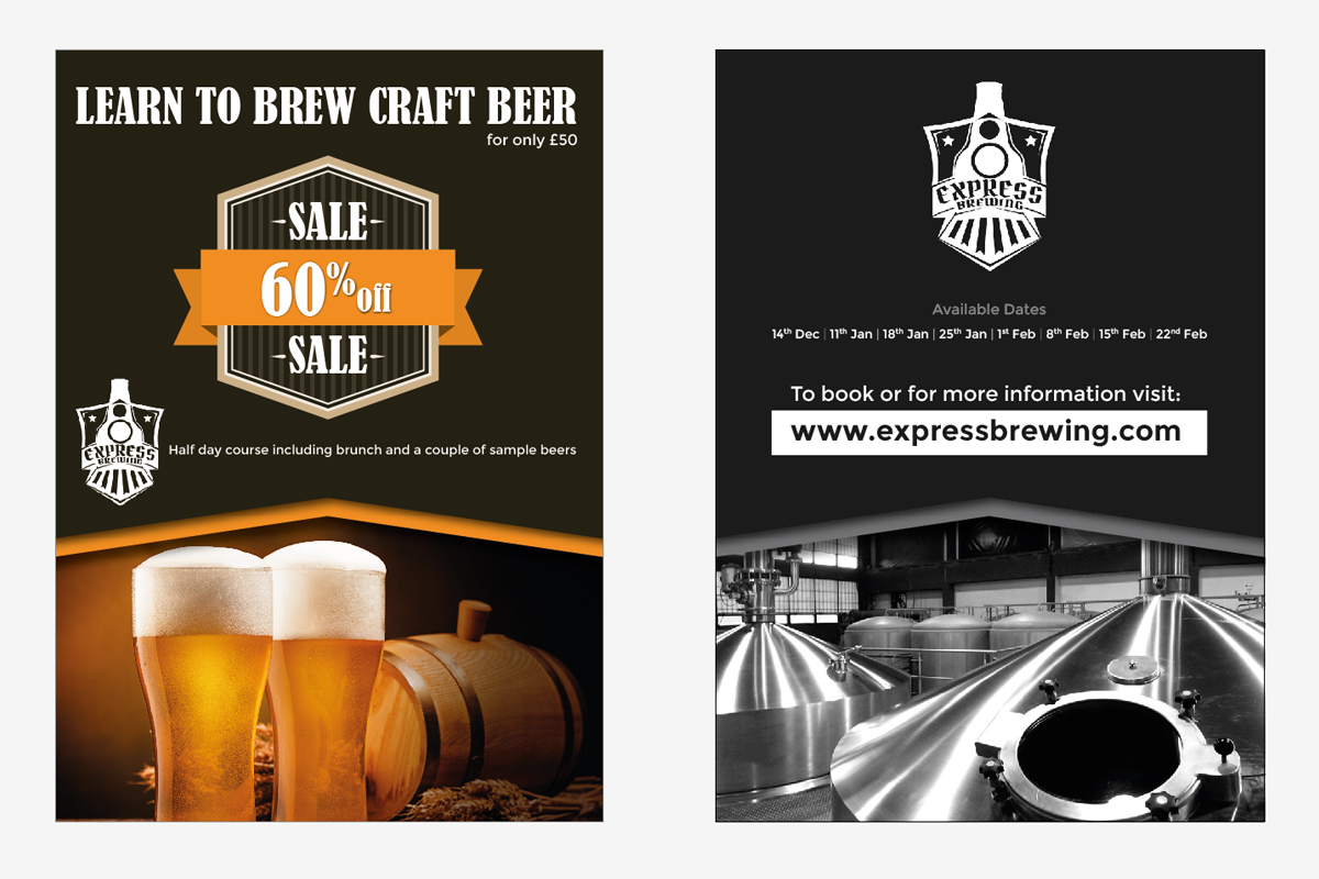 Flyer Design by Eram for Express Brewing | Design #4709530