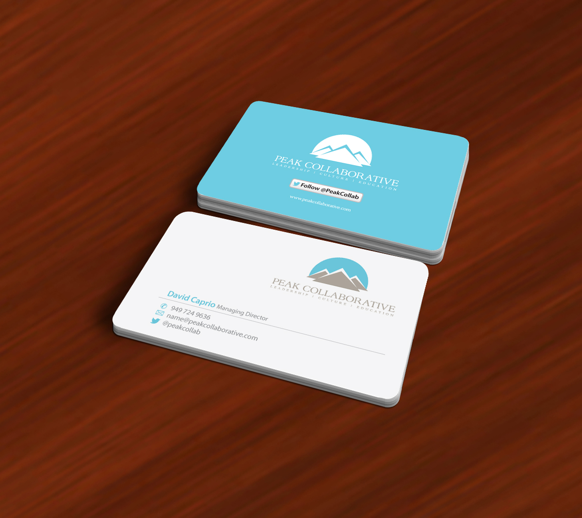 Diseño de Tarjeta de Presentación por asimali para Peak Collaborative | Diseño #1333606
