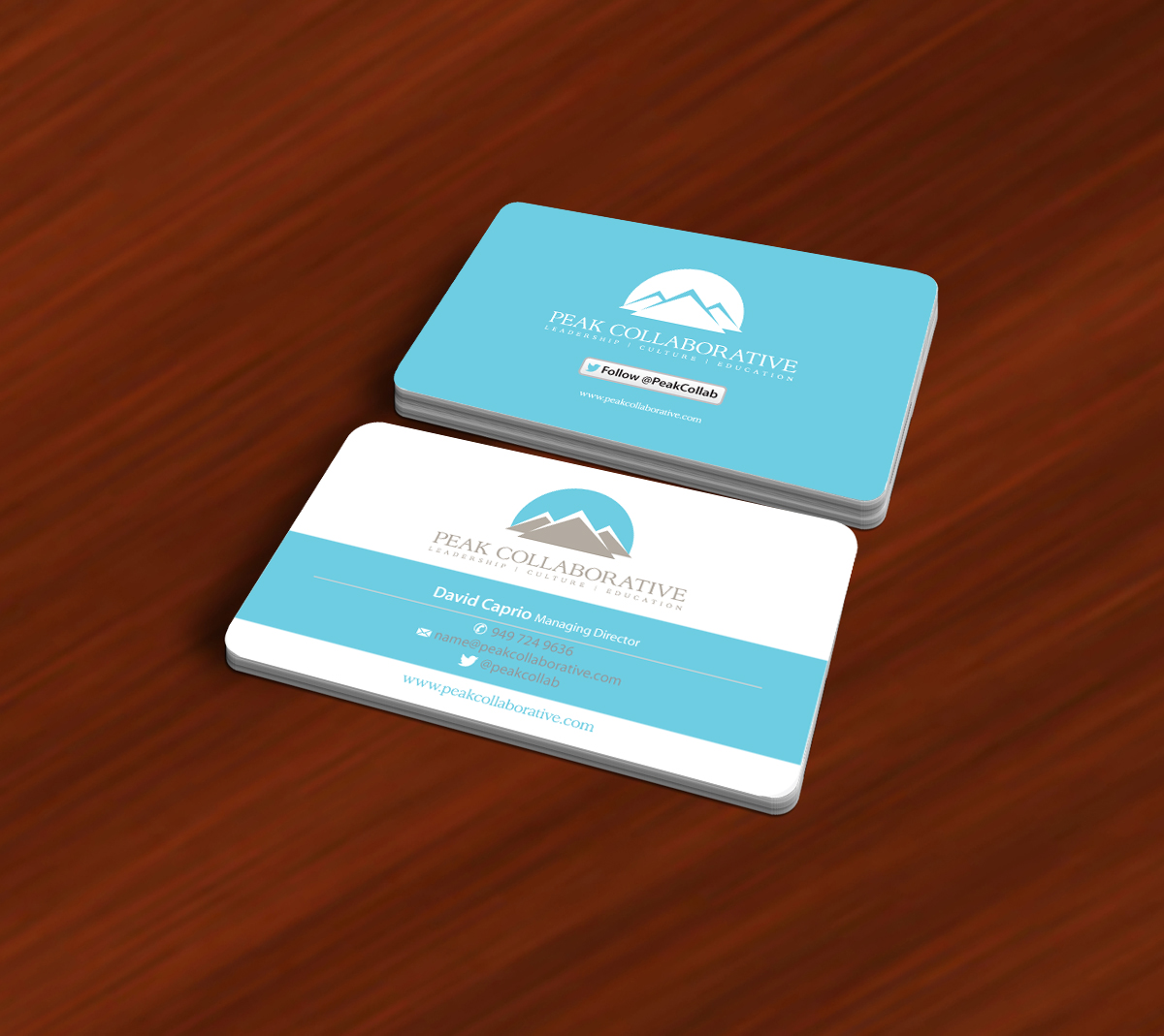 Business Card Design by asimali for Peak Collaborative | Design #1333609
