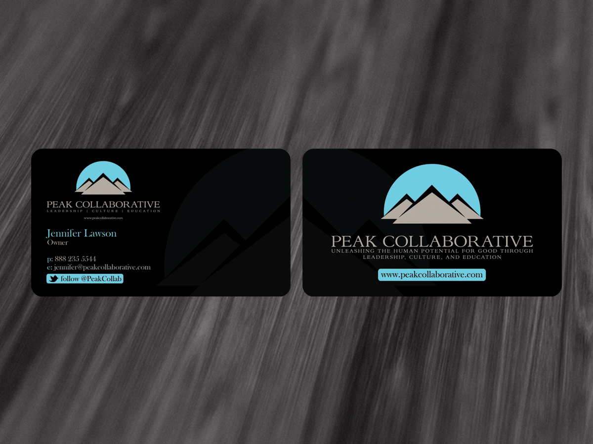 Business Card Design by diRtY.EMM for Peak Collaborative | Design #1332024