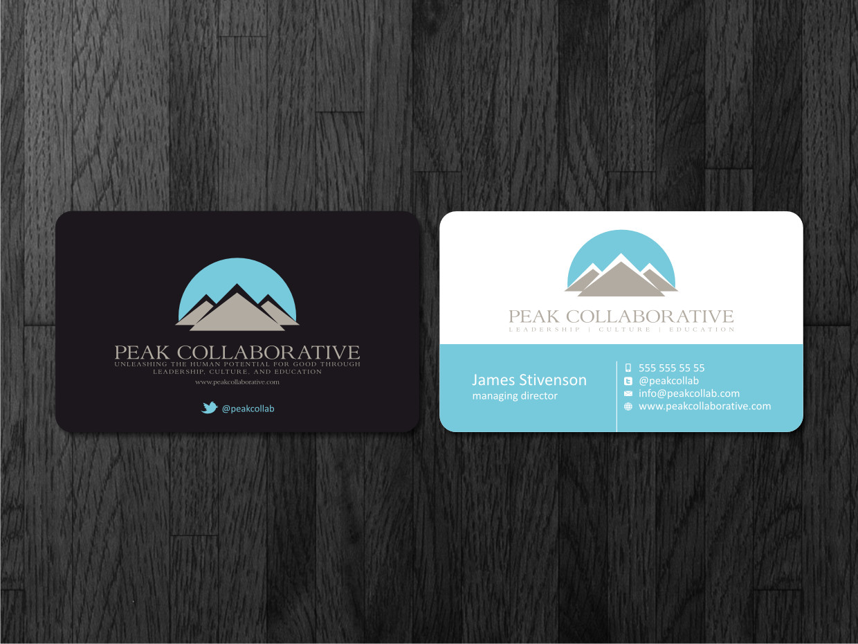 Business Card Design by Atvento Graphics for Peak Collaborative | Design #1332935
