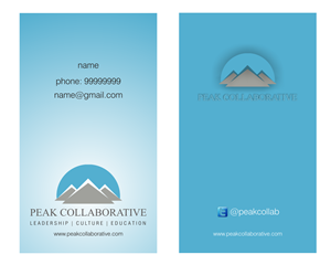 Business Card Design by adithya for Peak Collaborative | Design #1334061