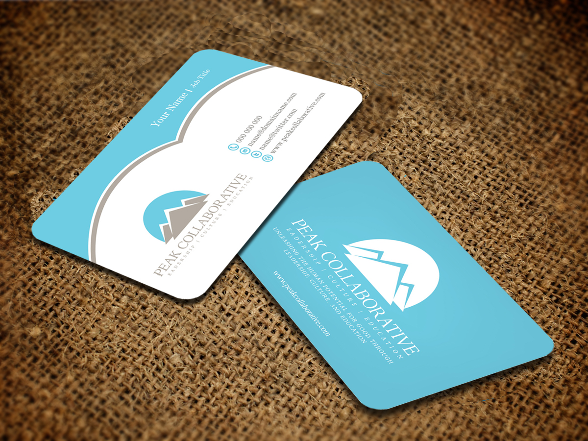 Business Card Design by Sarmishtha Chattopadhyay_loginchange for Peak Collaborative | Design #1332845