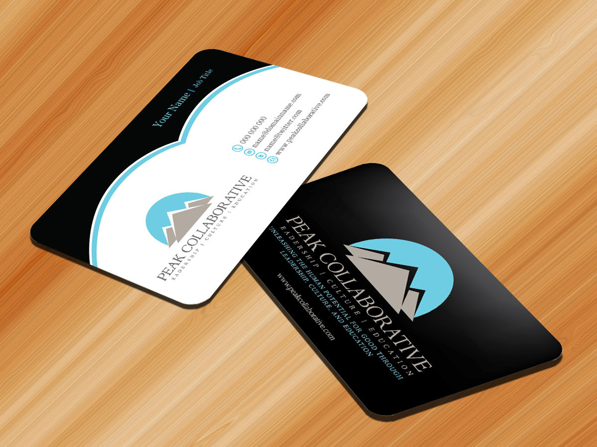 Business Card Design by Sarmishtha Chattopadhyay_loginchange for Peak Collaborative | Design #1333668