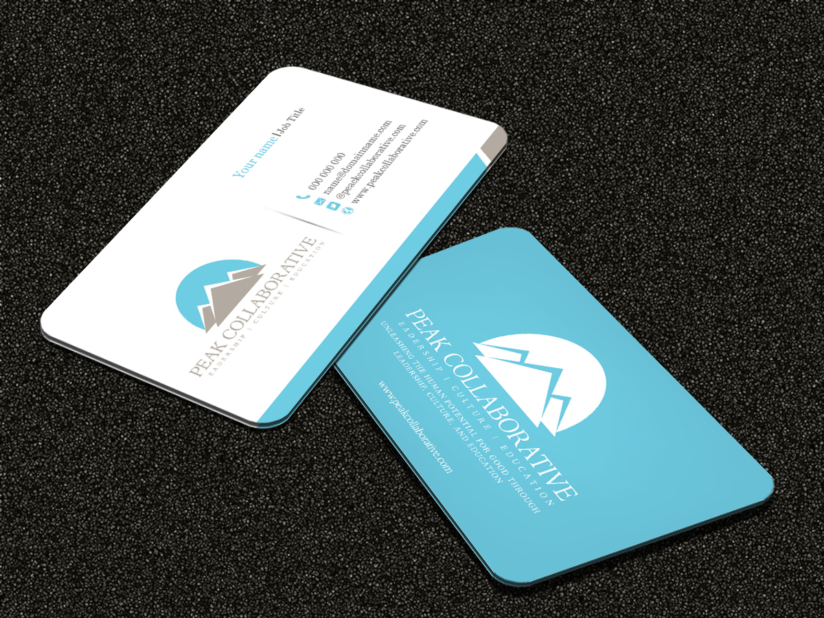 Business Card Design by Sarmishtha Chattopadhyay_loginchange for Peak Collaborative | Design #1334172
