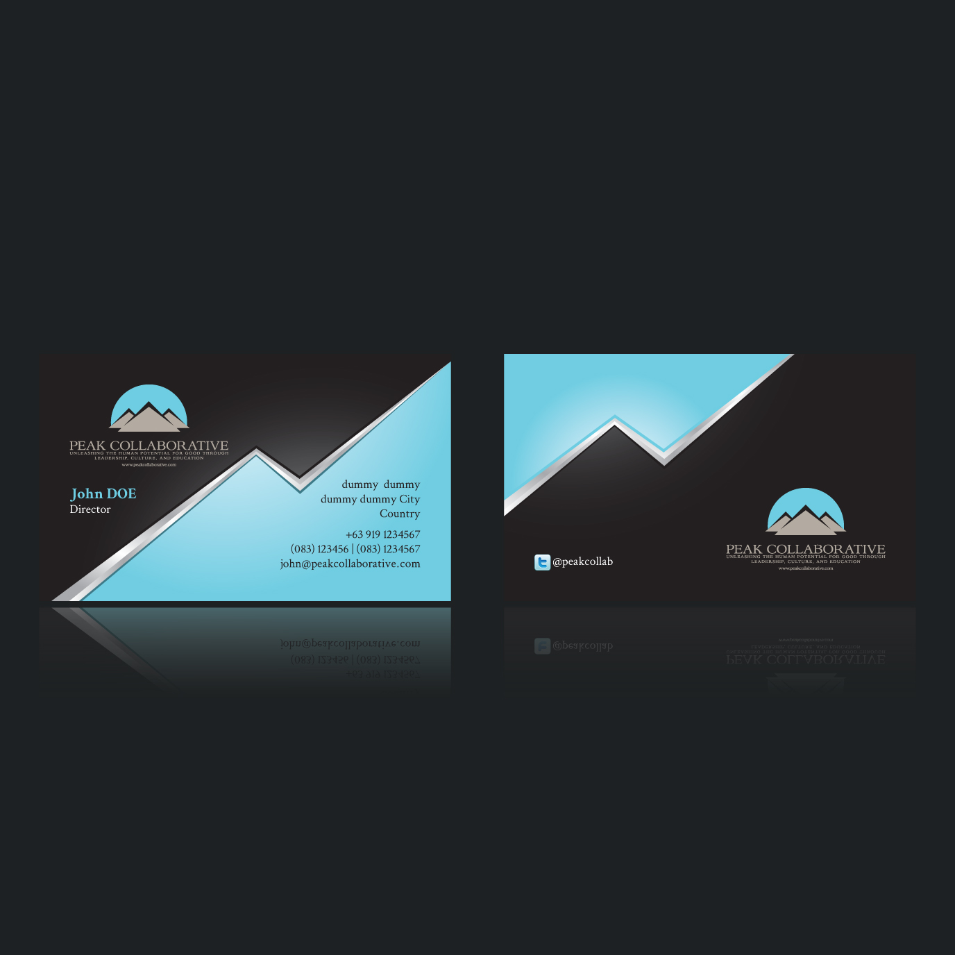 Business Card Design by yellowpixell for Peak Collaborative | Design #1333743