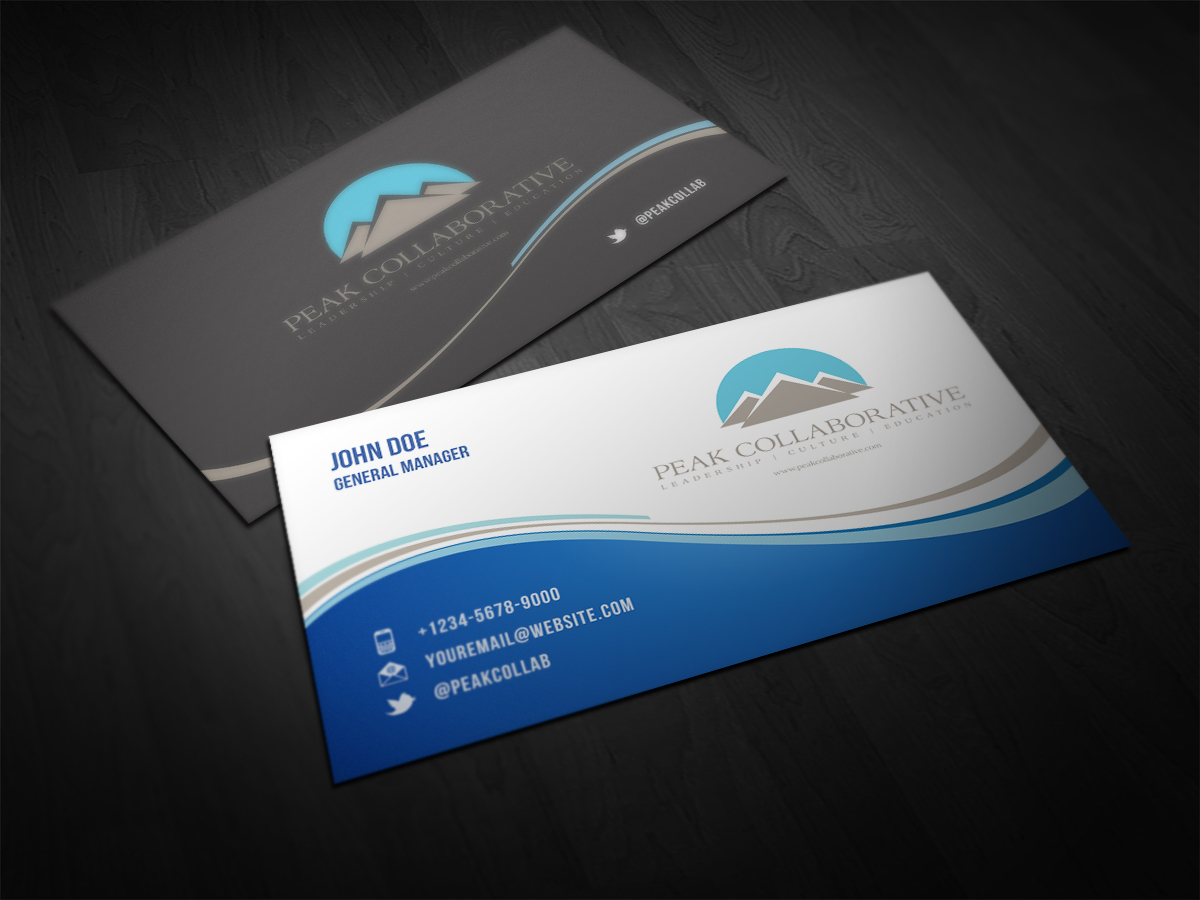 Design de Carte de Visite par OWPictures pour Peak Collaborative | Design #1333058