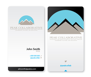 Business Card Design by Chere for Peak Collaborative | Design #1333600
