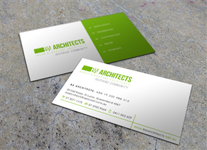 Design de Carte de Visite par Eggo May P pour BA Architects | Design #4744586