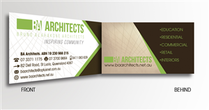 Diseño de Tarjeta de Presentación por moria13 para BA Architects | Diseño: #4746460