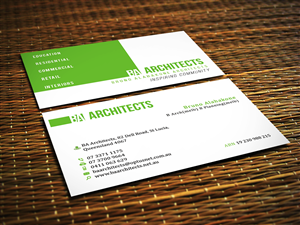 Diseño de Tarjeta de Presentación por Sajin para BA Architects | Diseño: #4750379