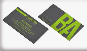 Design de Carte de Visite par devanifebriyanti130292 pour BA Architects | Design #4741867