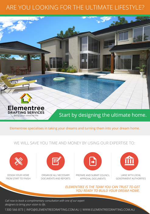 Advertisement Design by Nightmist for Elementree Drafting Services | Design #4709676