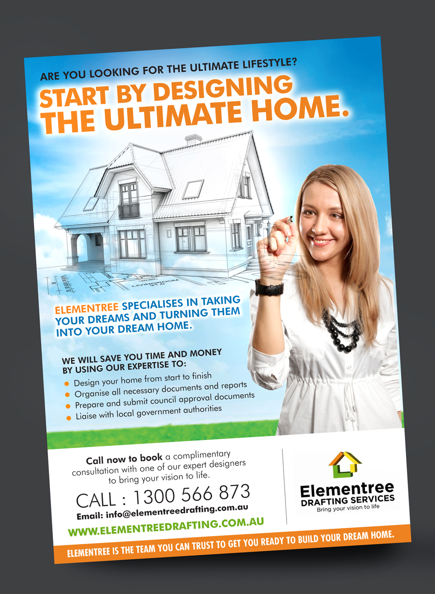 Advertisement Design by rkailas for Elementree Drafting Services | Design #4722575