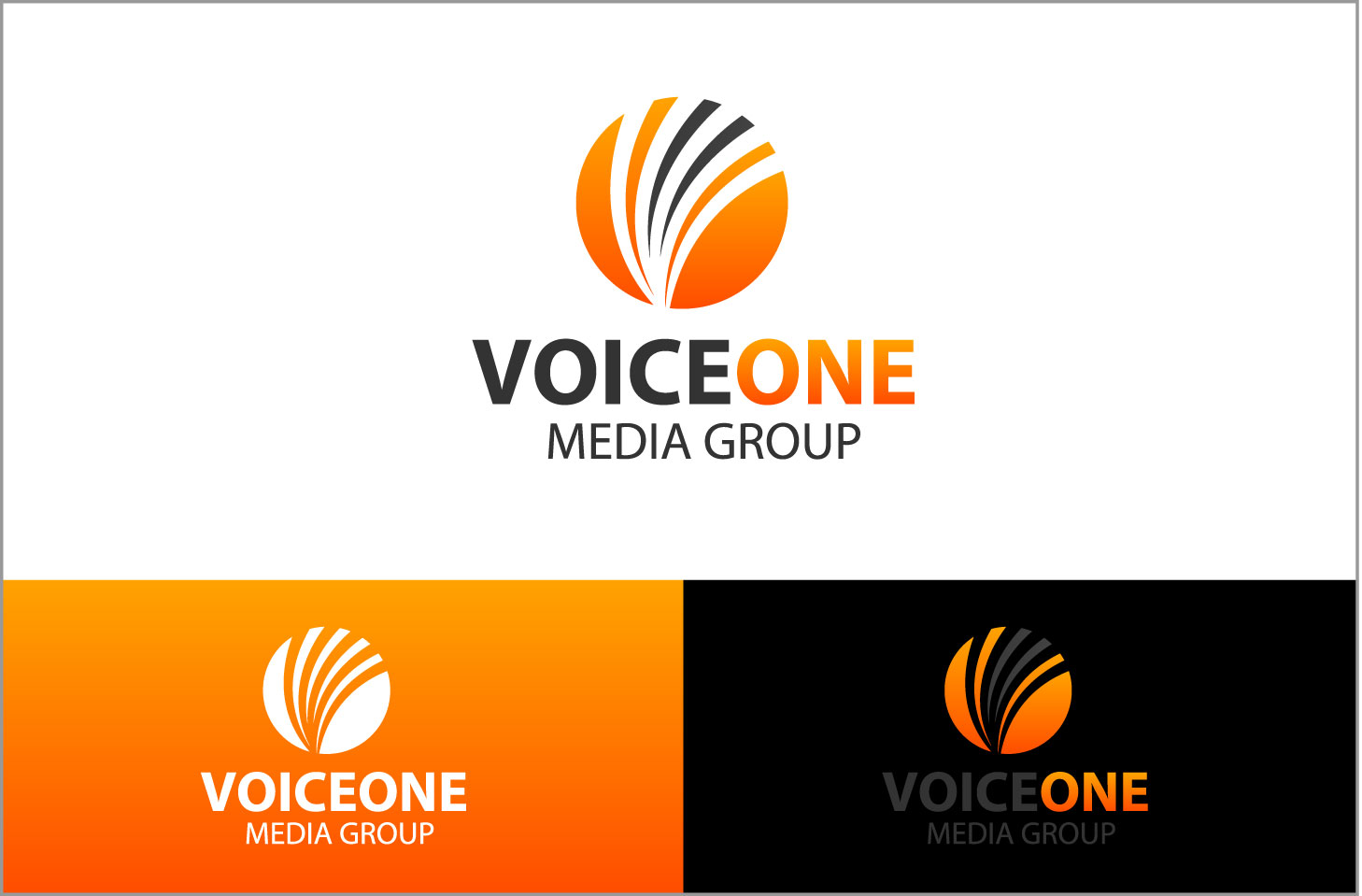 Diseño de Logo por Bullseye Pixel para Voice One Media Group | Diseño #1587235
