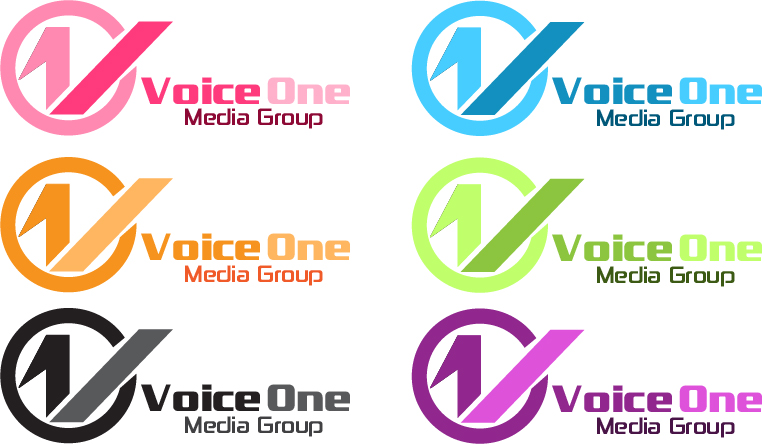 Logo Design by Krow for Voice One Media Group | Design #1627477